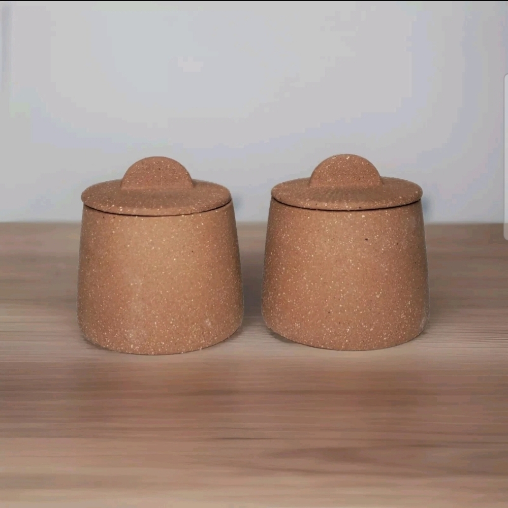 NEW Set of 2 Spice Jars, Citrine Canyon Collection by Magenta NIB